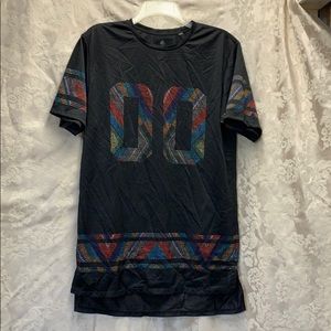 🌈🦄 4/$20 On The Byas 00 Jersey Tee Black w Multi Color Med